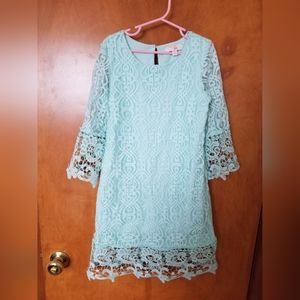 Mint lace dress size M